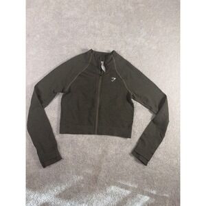 gymshark vital seamless warm jacket Medium Green